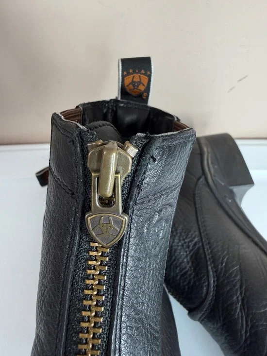 Ariat Heritage Breeze Zip Paddock Boots Black Leather Size 9B - Picture 13 of 15